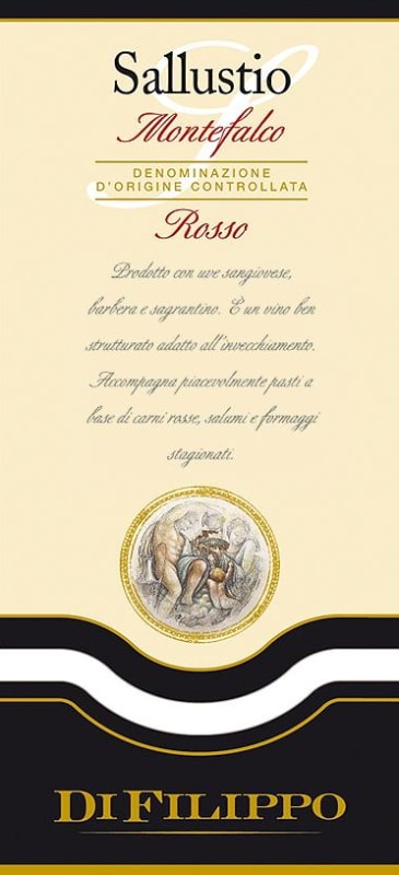 Di Filippo Montefalco Sallustio Rosso 2011 Front Label