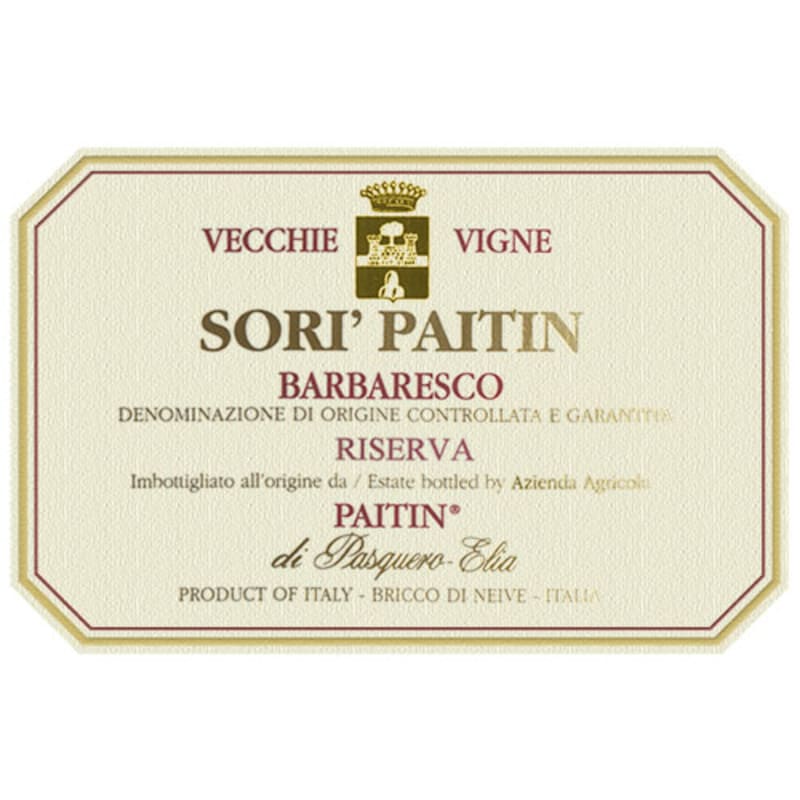 Paitin Barbaresco Sori Paitin Serraboella 2012 Front Label