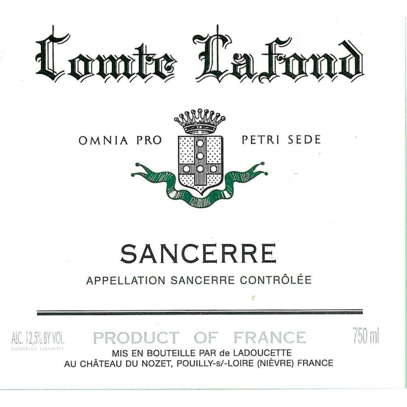 Ladoucette Comte Lafond Sancerre 2015 Front Label
