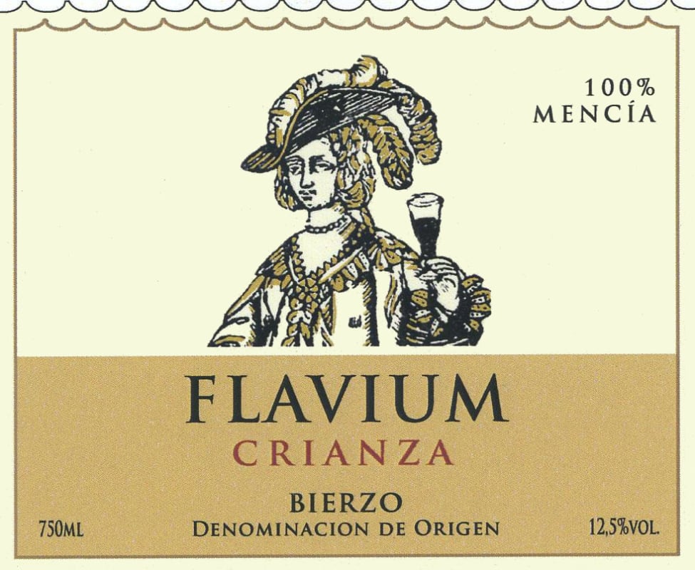 Vinos de Arganza Flavium Crianza 2012 Front Label