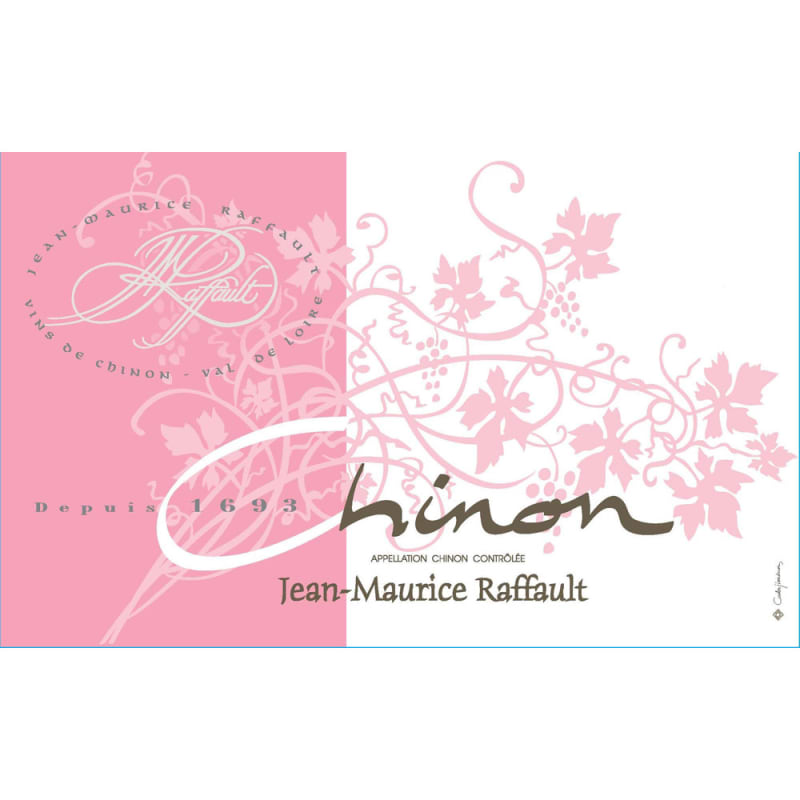 Jean-Maurice Raffault Chinon Rose 2015 Front Label