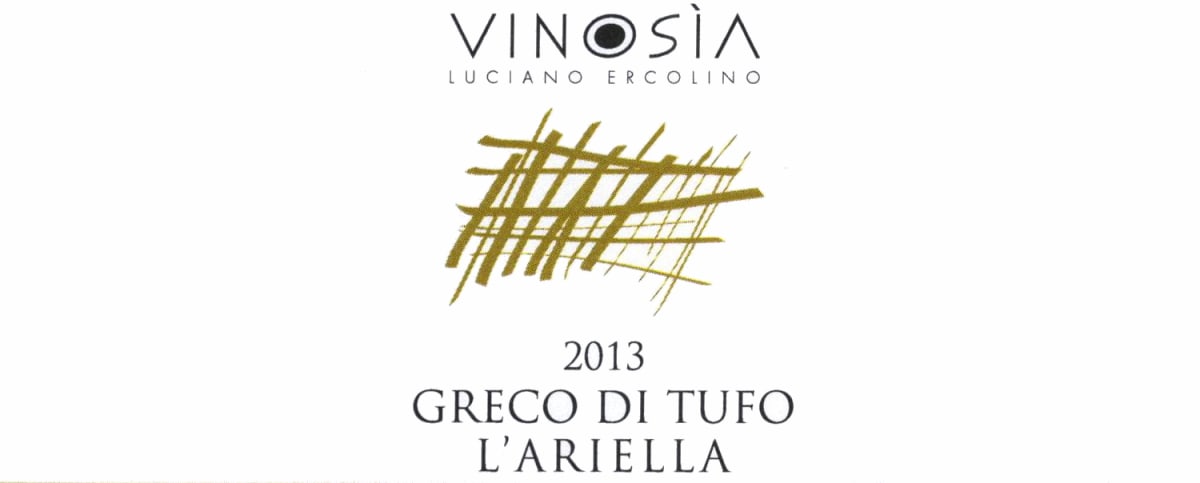 Vinosia Greco di Tufo L'Ariella 2013 Front Label