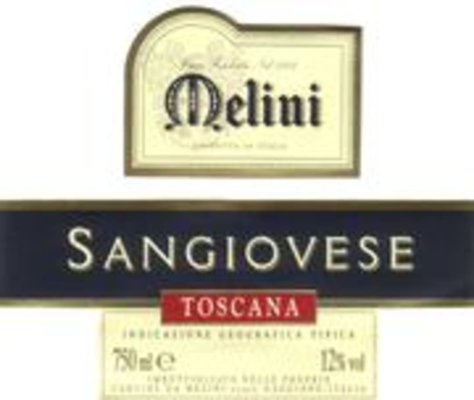 Fattorie Melini Sangiovese 1998 Front Label
