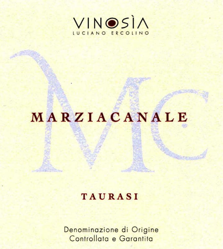 Vinosia Marziacanale 2010 Front Label