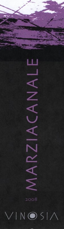 Vinosia Marziacanale 2008 Front Label