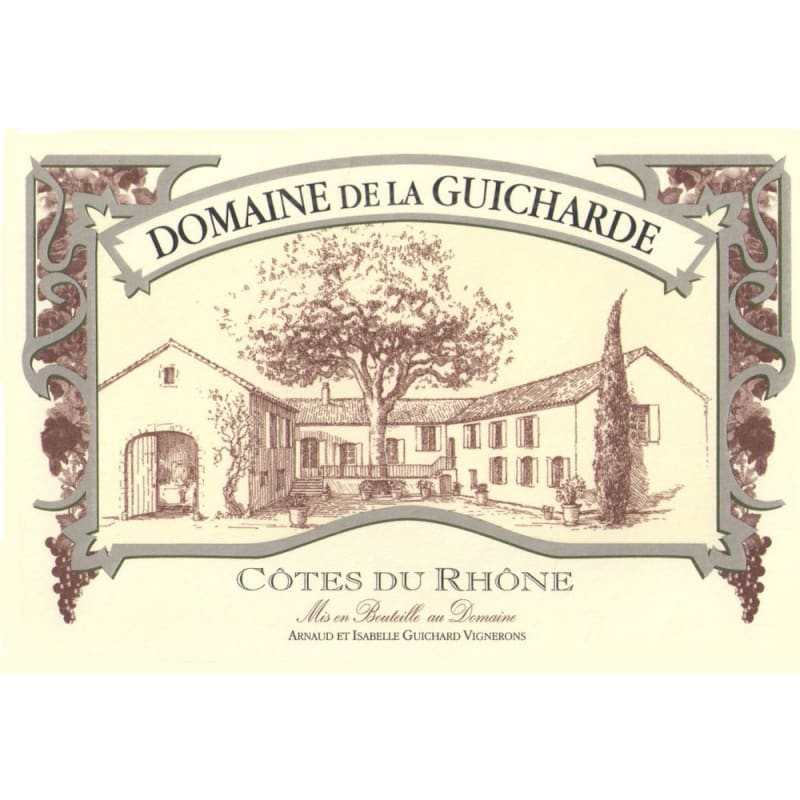 Domaine de la Guicharde Cotes du Rhone 2015 Front Label