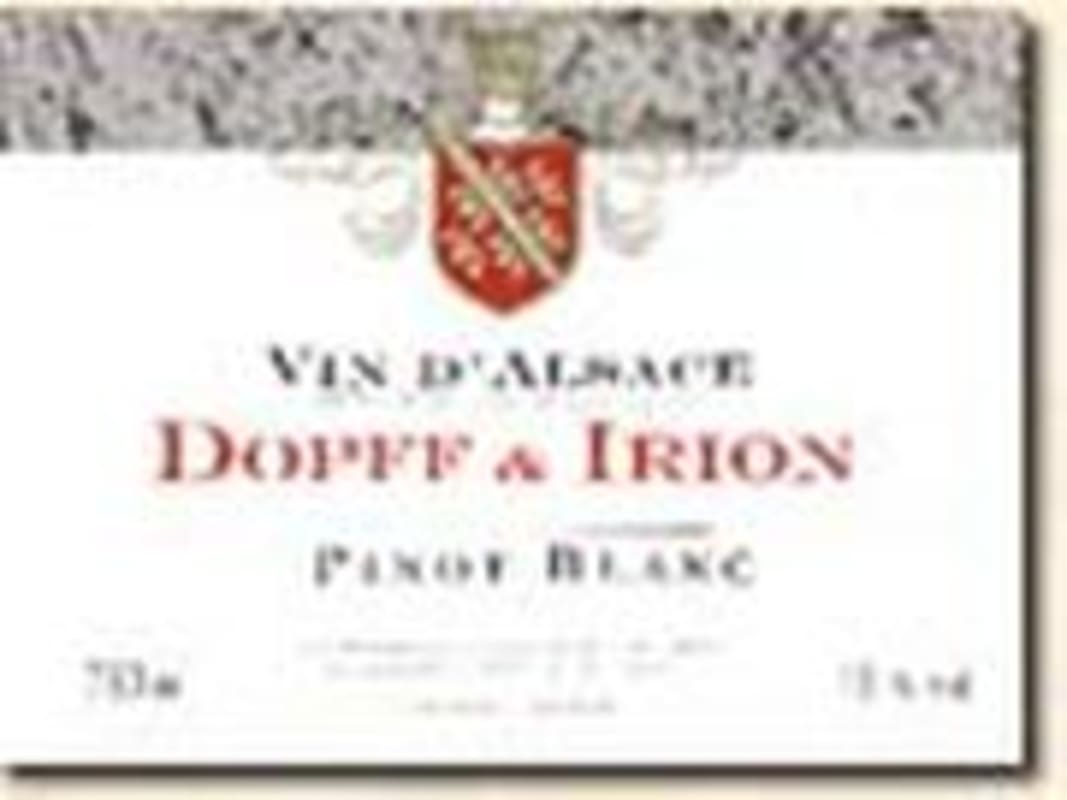 Dopff & Irion Pinot Blanc 1996 Front Label