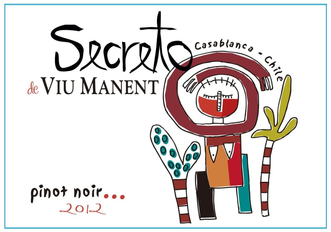 Viu Manent Secreto Pinot Noir 2012 Front Label