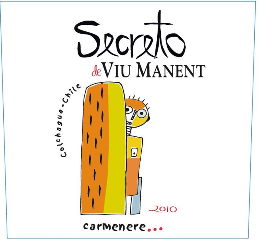 Viu Manent Secreto Carmenere 2010 Front Label