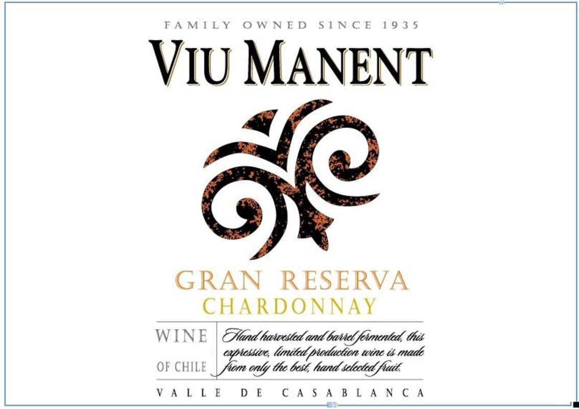 Viu Manent Gran Reserva Chardonnay 2011 Front Label