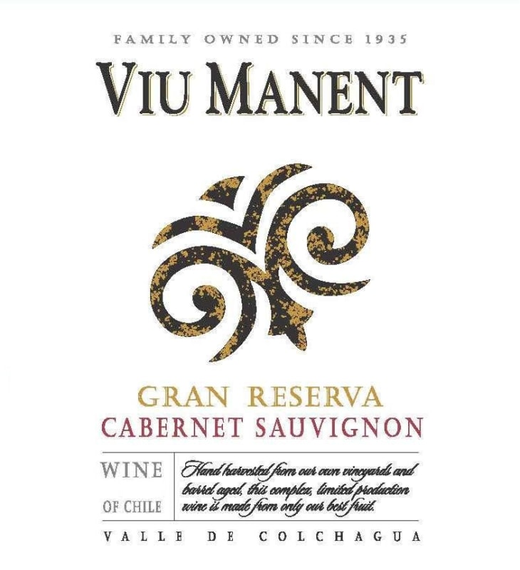 Viu Manent Gran Reserva Cabernet Sauvignon 2013 Front Label