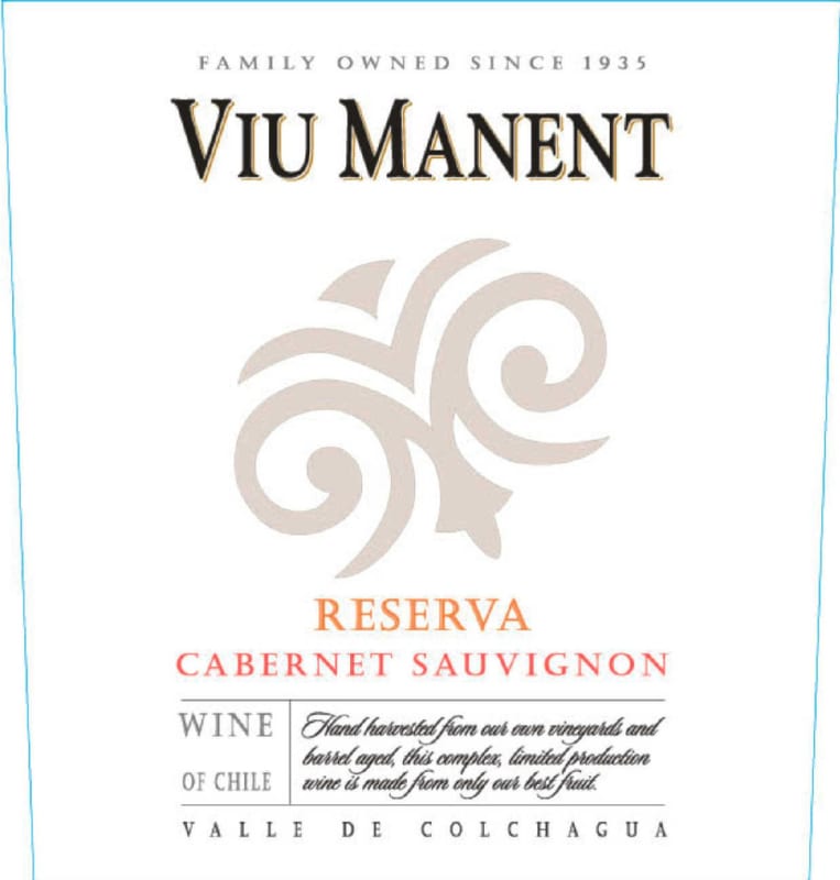 Viu Manent Estate Collection Reserva Cabernet Sauvignon 2009 Front Label