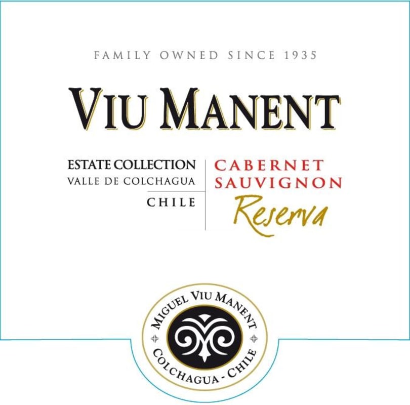 Viu Manent Estate Collection Reserva Cabernet Sauvignon 2013 Front Label