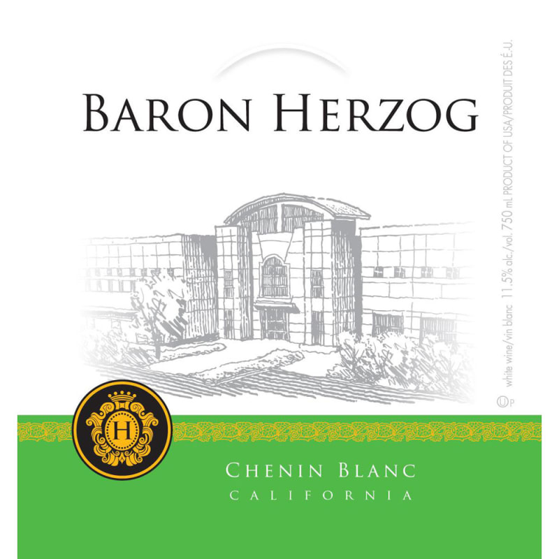 Baron Herzog Chenin Blanc (OU Kosher) 2014 Front Label