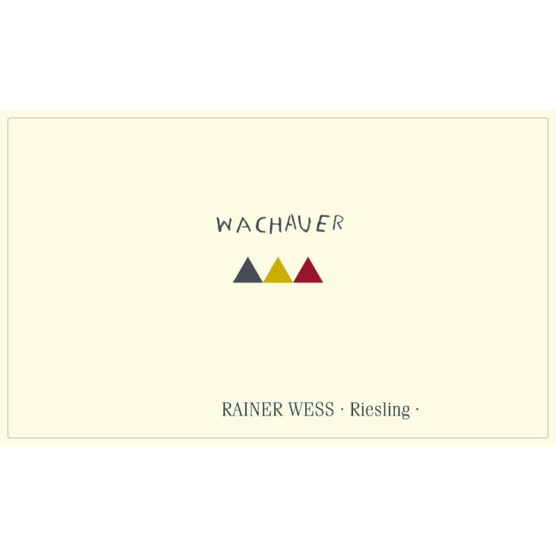 Rainer Wess Wachauer Riesling 2015 Front Label