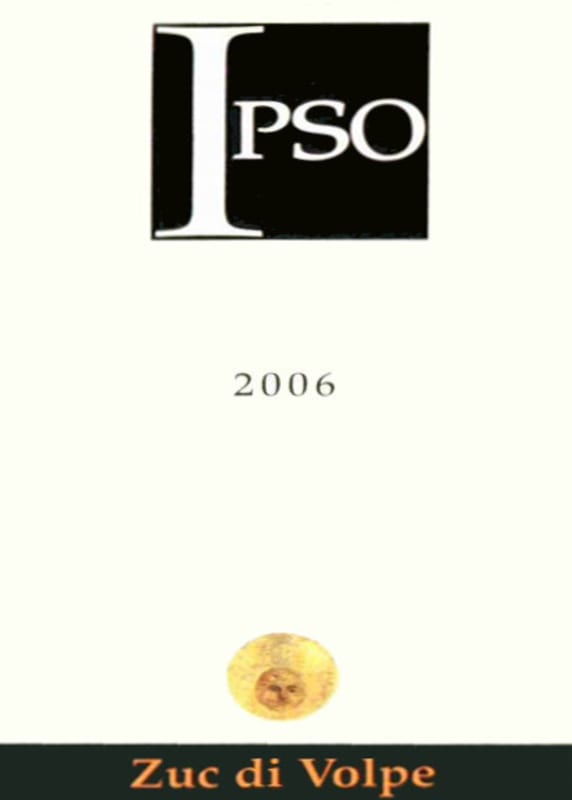 Volpe Pasini Colli Orientali del Friuli Zuc di Volpe Ipso Pinot Grigio 2006 Front Label