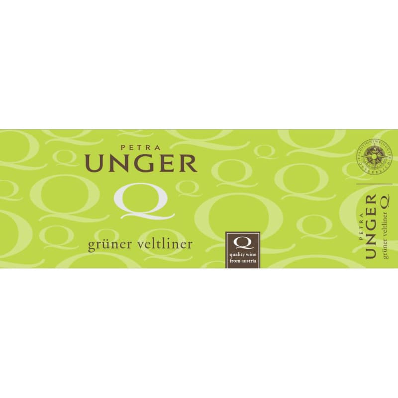 Petra Unger Q Gruner Veltliner 2015 Front Label