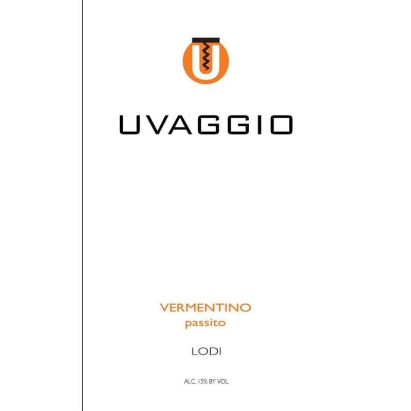 Uvaggio Passito Vermentino (500ML) Front Label