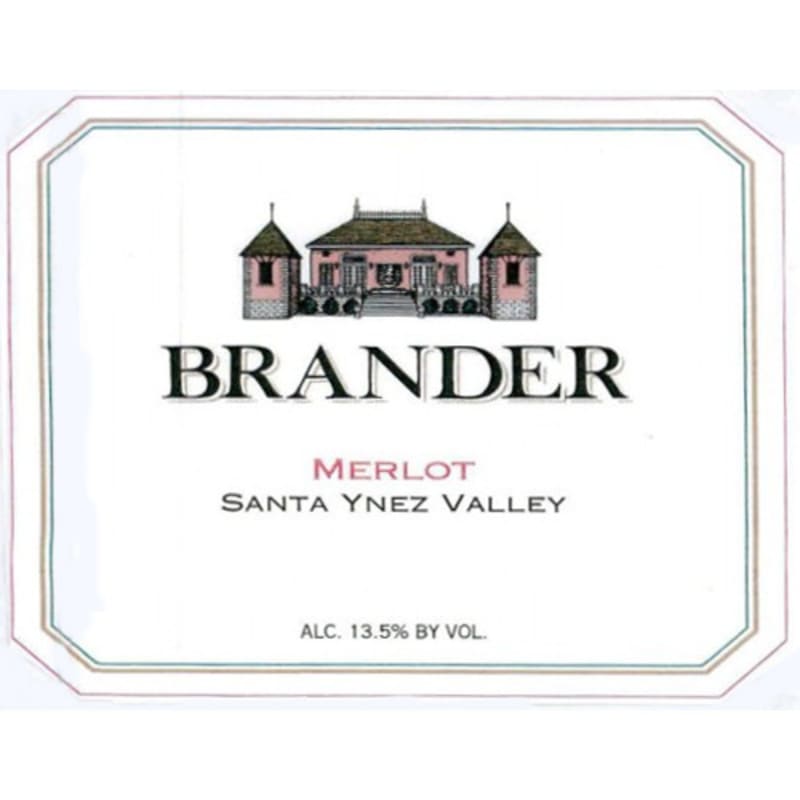 Brander Merlot 2015 Front Label