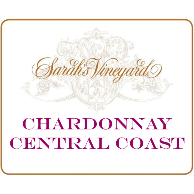 Sarah's Vineyard Central Coast Chardonnay 2013 Front Label