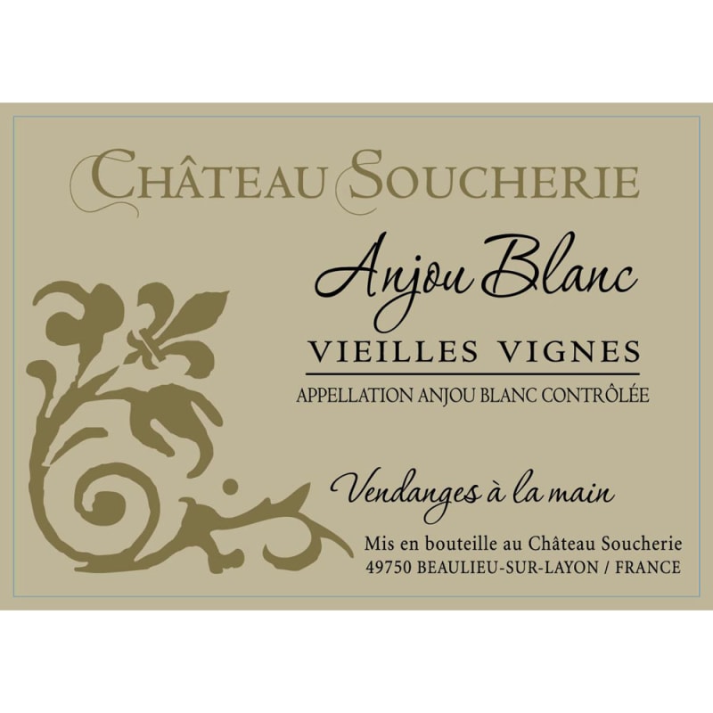 Chateau Soucherie Anjou Blanc Les Rangs de Longue 2014 Front Label