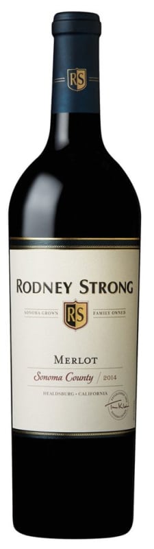 Rodney Strong Sonoma Merlot 2014 Front Bottle Shot