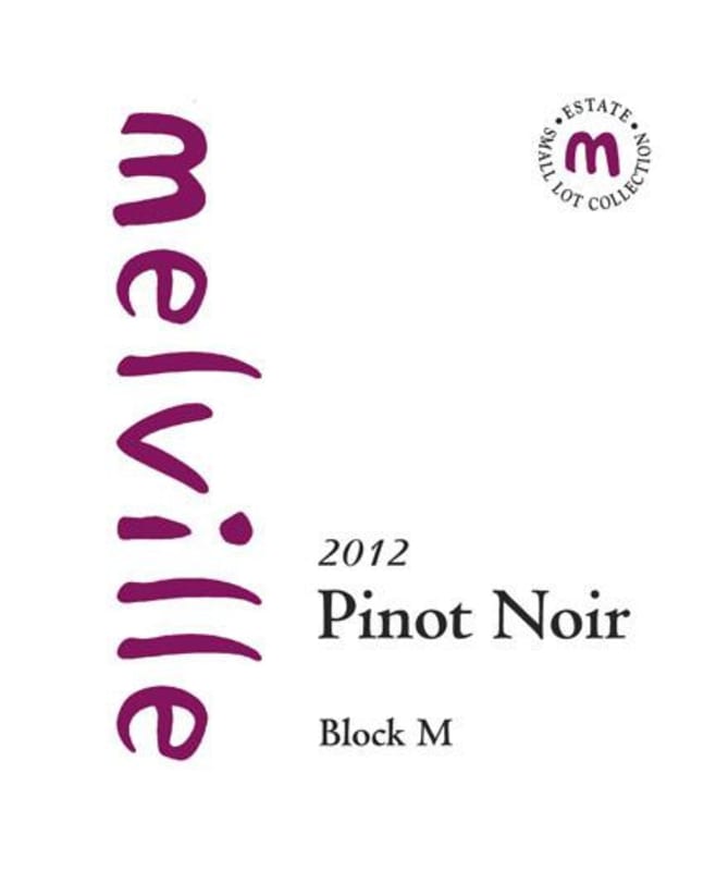 Melville Block M Pinot Noir 2012 Front Label
