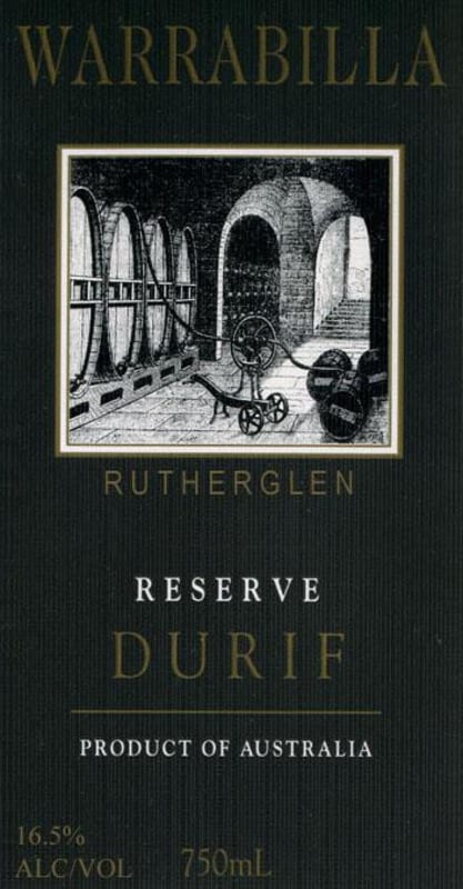 Warrabilla Reserve Durif 2009 Front Label