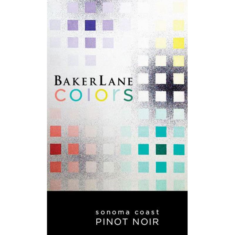 Baker Lane Colors Pinot Noir 2014 Front Label