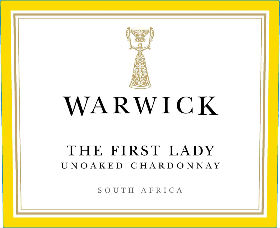Warwick The First Lady Unoaked Chardonnay 2012 Front Label