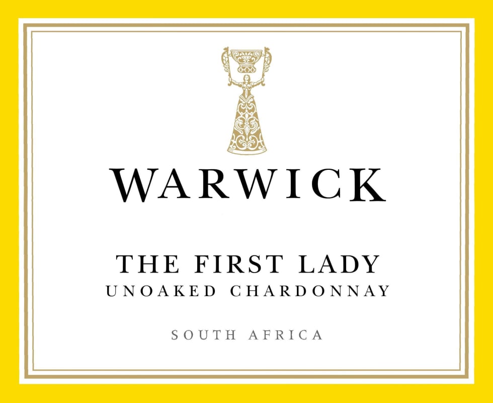 Warwick The First Lady Unoaked Chardonnay 2015 Front Label