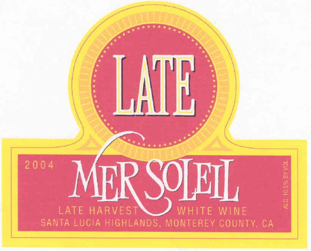 Mer Soleil Santa Lucia Highlands Late Viognier 2004 Front Label