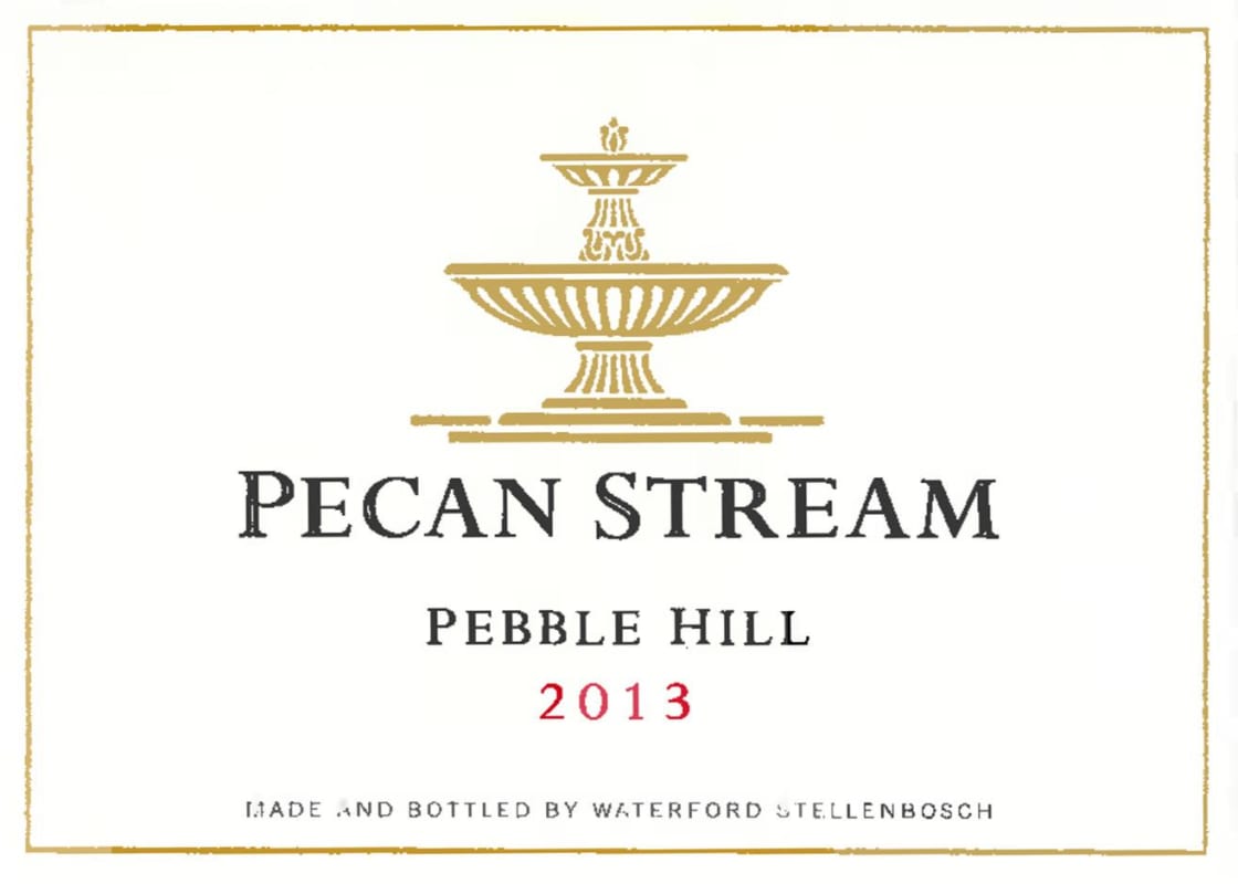 Waterford Pecan Stream Pebble Hill 2013 Front Label