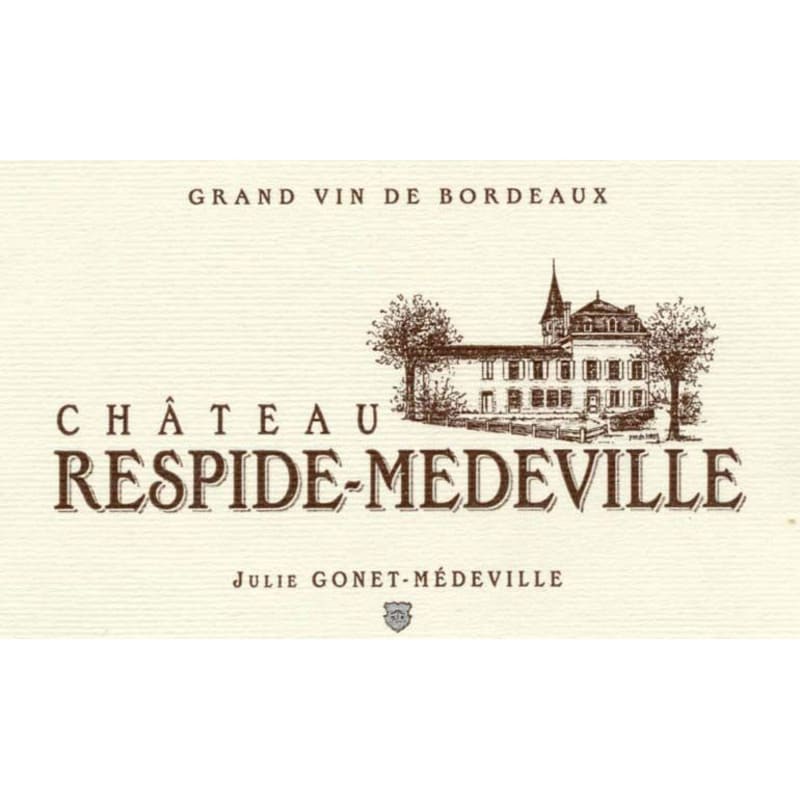 Chateau Respide Medeville Rouge 2012 Front Label
