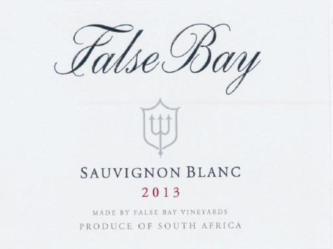 Waterkloof False Bay Sauvignon Blanc 2013 Front Label