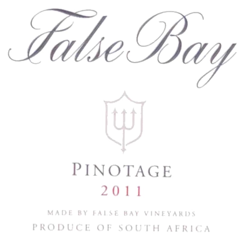 Waterkloof False Bay Pinotage 2011 Front Label