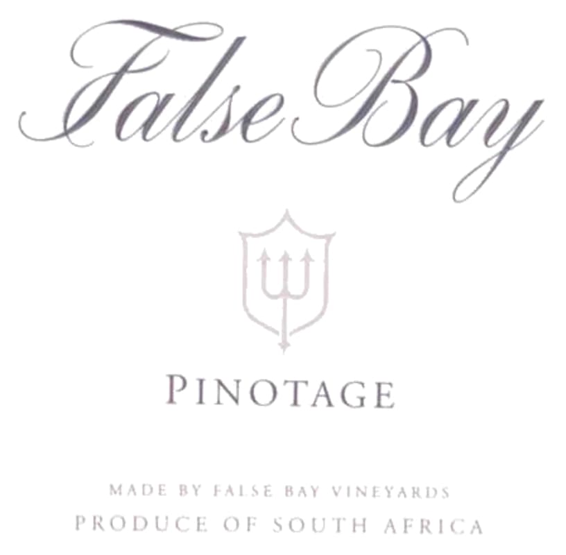 Waterkloof False Bay Pinotage 2013 Front Label