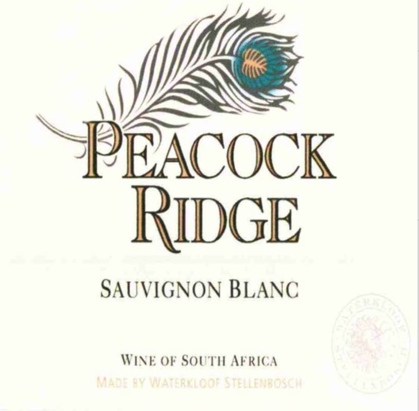 Waterkloof Peacock Ridge Sauvignon Blanc 2013 Front Label