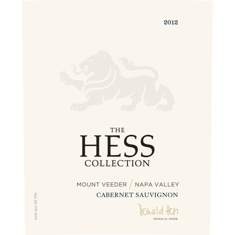 Hess Collection Mount Veeder Cabernet Sauvignon (1.5 Liter Magnum) 2012 Front Label