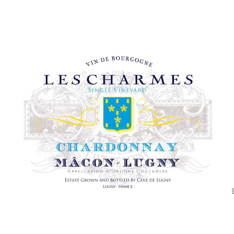 Cave de Lugny Macon-Lugny Les Charmes Chardonnay 2015 Front Label