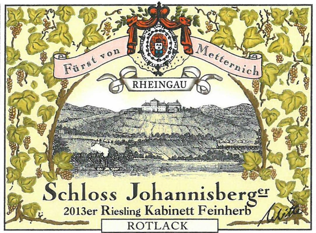 Schloss Johannisberg Rotlack Riesling Kabinett Feinherb 2013 Front Label