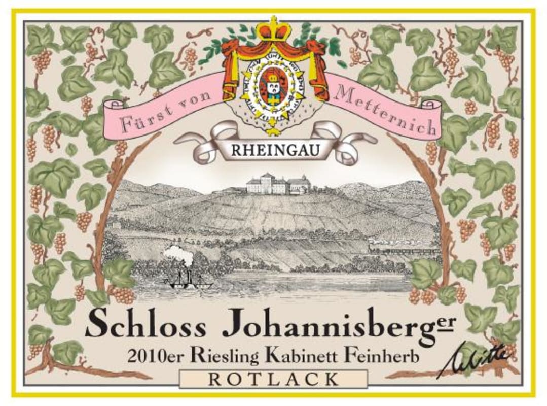 Schloss Johannisberg Rotlack Riesling Kabinett Feinherb 2010 Front Label