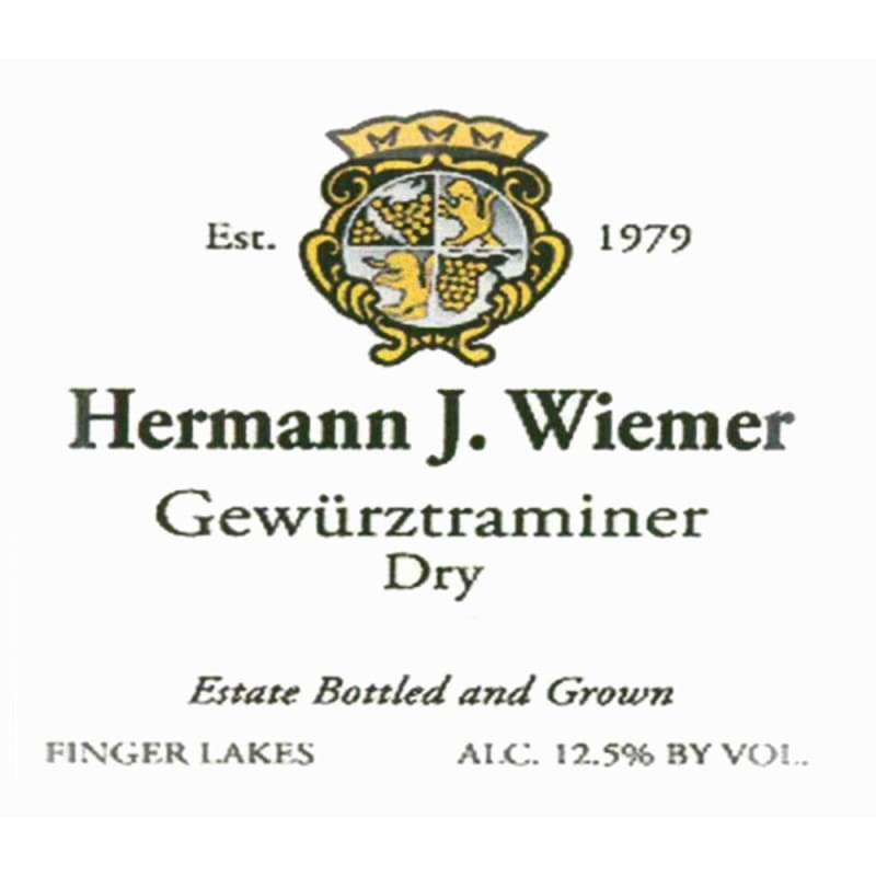 Hermann J. Wiemer Dry Gewurztraminer 2015 Front Label