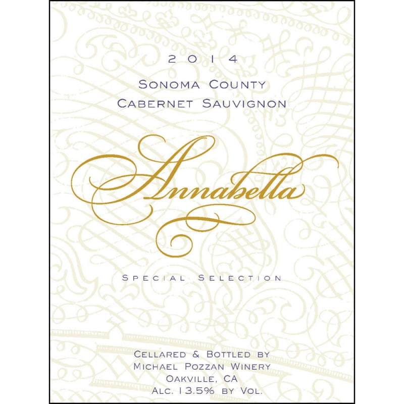 Annabella Sonoma County Cabernet Sauvignon 2014 Front Label
