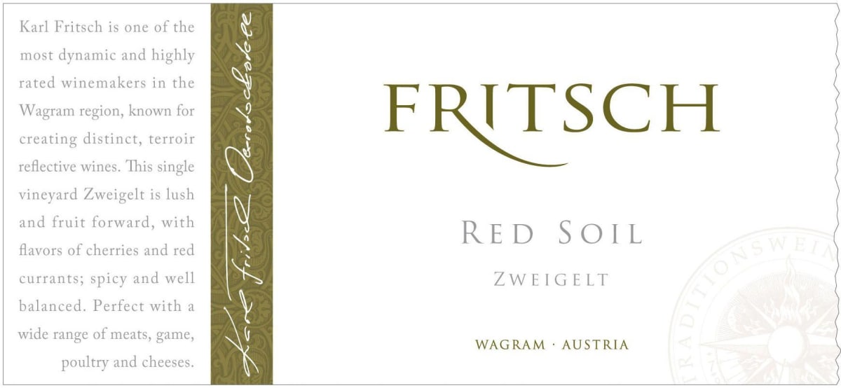 Fritsch Red Soil Zweigelt 2011 Front Label