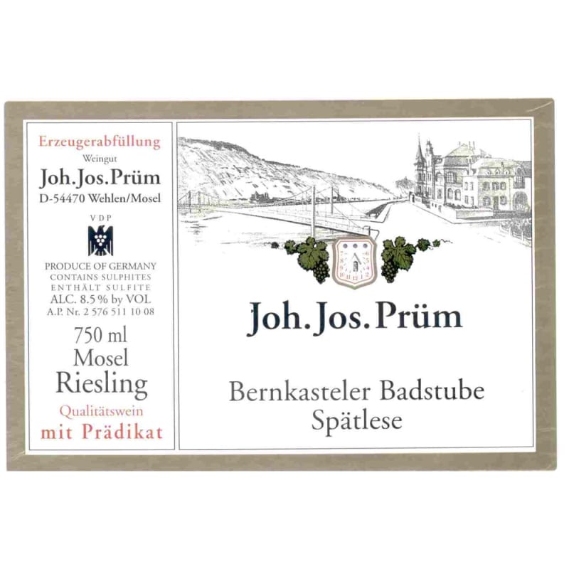 Joh. Jos. Prüm Bernkasteler Badstube Riesling Spatlese 2014 Front Label
