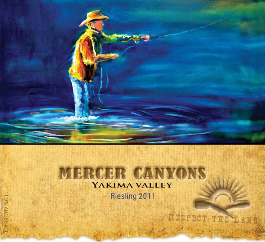 Mercer Estates Mercer Canyons Riesling 2011 Front Label