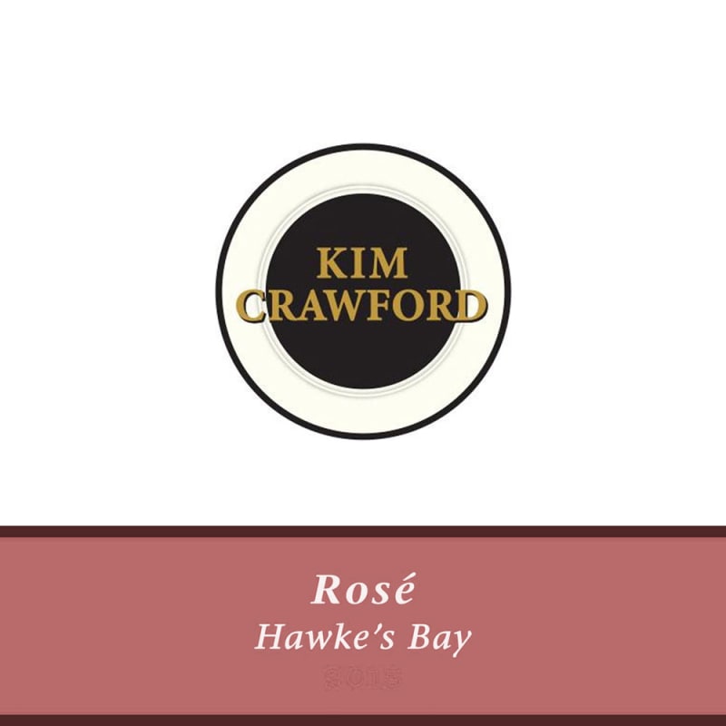 Kim Crawford Rose 2015 Front Label