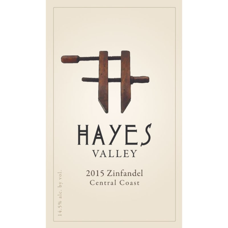 Hayes Valley Zinfandel 2015 Front Label