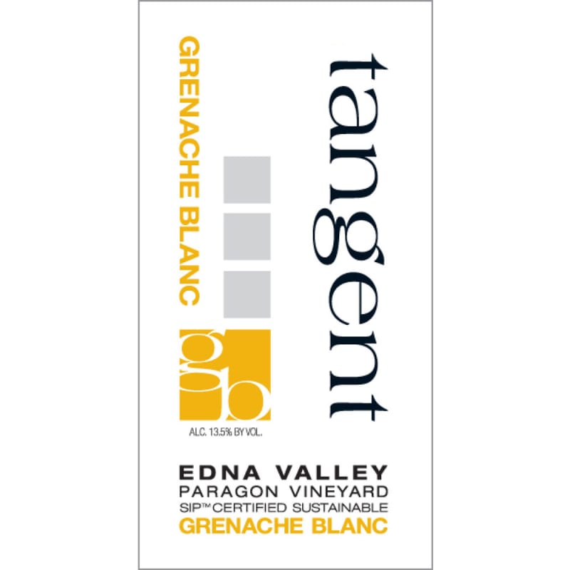 Tangent Paragon Vineyard Grenache Blanc 2013 Front Label